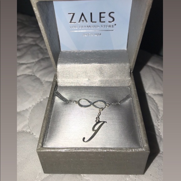 “J” Initial Drop Infinity Anklet - Picture 4 of 4